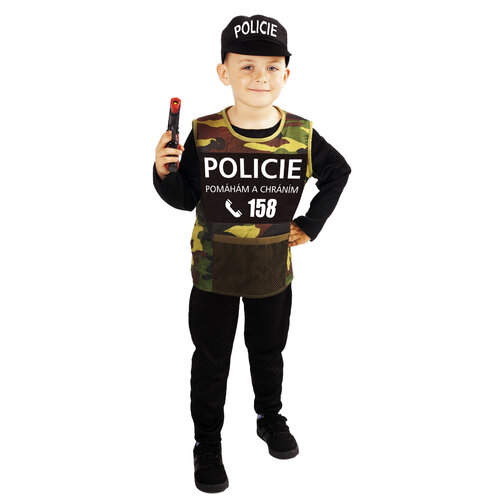 Rappa Otroški kostum Policija, velikost S