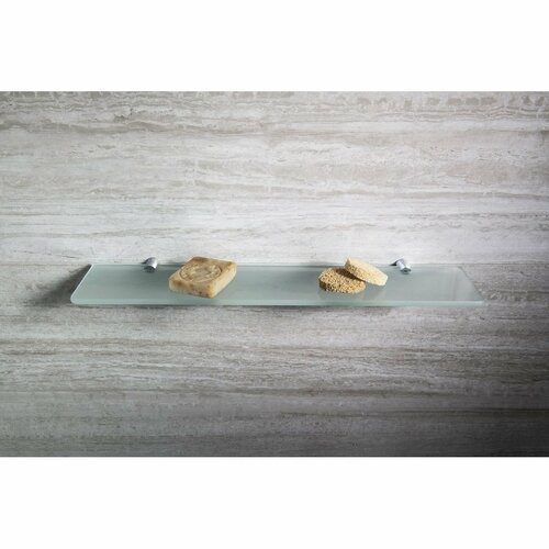 SAPHO XR008 X-Round üvegpolc tartó 8 mm, ezüst