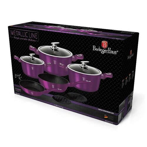 Set veselă 10 piese Berlinger Haus Royal PurpleMetallic Line