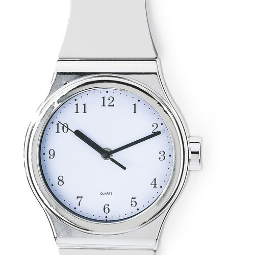 Nástěnné hodiny tvar hodinek  bílé
