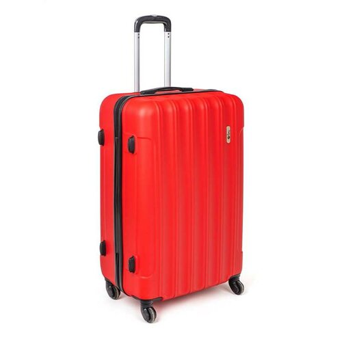 Fotografie Pretty UP Cestovní skořepinový kufr ABS25 velký, 68 x 47 x 29, červená