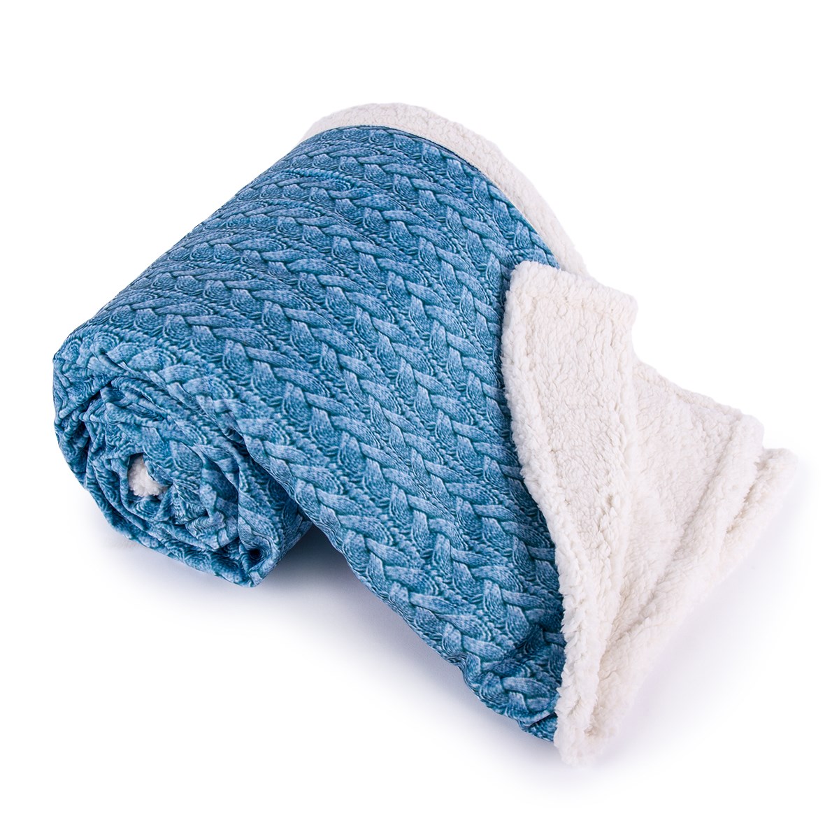 Jahu Baránková deka Maglia modrá, 150 x 200 cm