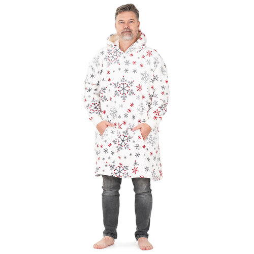 4Home Mikrofleece mikina Snowflakes, velikost L