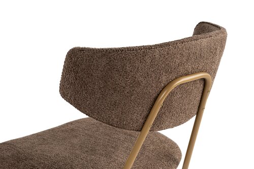 Set de scaune de sufragerie Nancy Brown and Gold, 2 buc.