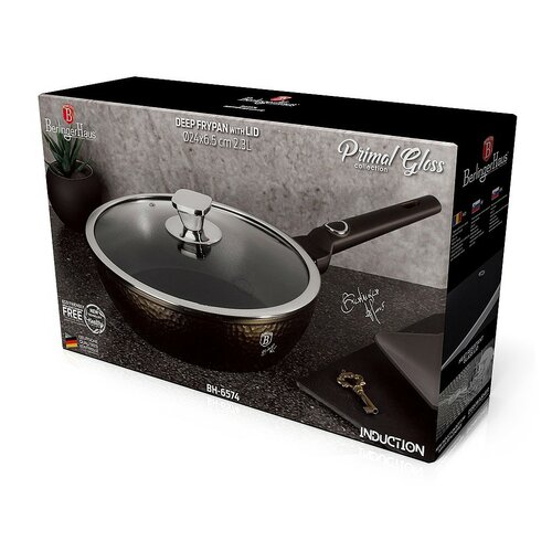 Berlinger Haus Tiefe Pfanne mit Deckel Primal Gloss Collection, 24 cm