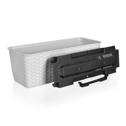 Skrzynka na kwiaty samonawadniające Rattan Natura Line, brązowy 50 cm