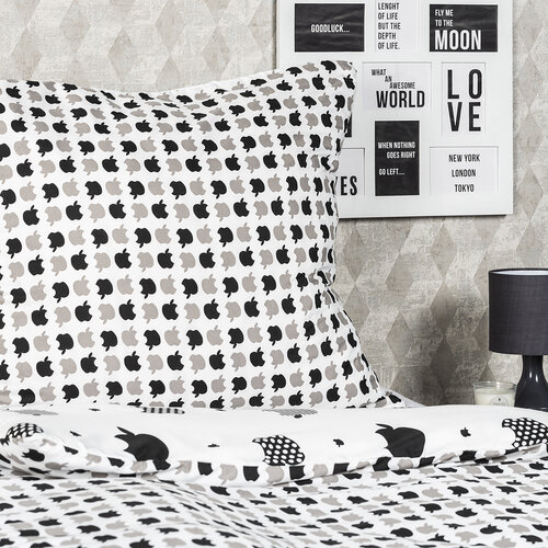 Lenjerie de pat micro 4Home Black fruit, 140 x 200 cm, 70 x 90 cm
