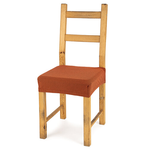 4home Multielastický poťah na sedák na stoličku Comfort terracotta, 40 - 50 cm, sada 2 ks