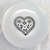 Keramický tanier Srdce, 26,5 cm