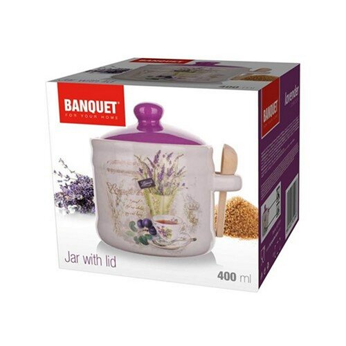 Banquetschüssel mit Löffel Lavendel