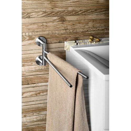 SAPHO XS405 X-Steel suport rotativ pentru prosoapedublu 42 cm, inox