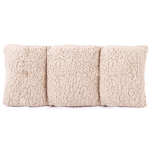 4Home Rückenkissen Lammfelloptik Beige, 60 x 30 cm