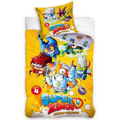 Dziecięca pościel bawełniana SuperZings Brain Freeze, 140 x 200 cm, 70 x 90