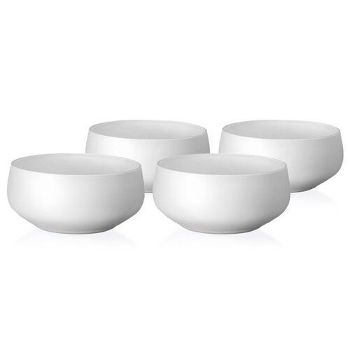 Crystalex 4-dielna sada misiek Mini Bowls White, 95 ml
