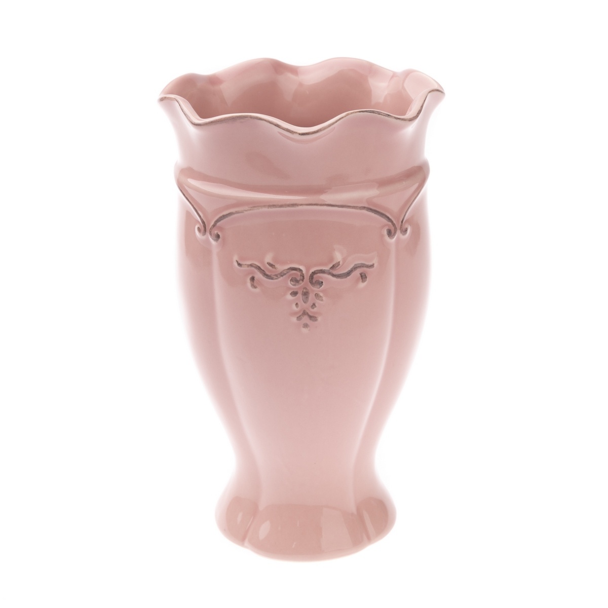 Poza Vaza ceramica Renaissance, roz, 18 cm