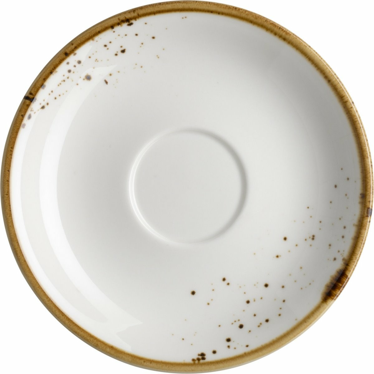 Mäser Podšálek na espresso Pintar White hnědé tečky 13 cm, S