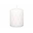 Dekorativní svíčka Florencia bílá, 10 cm