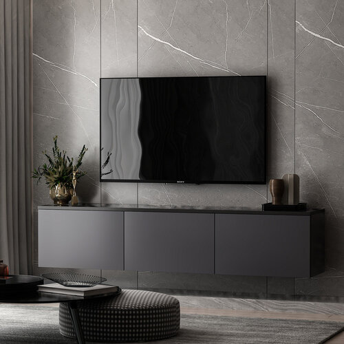 TV asztal Neon Antracit
