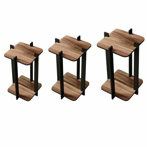 Blumenständer Flower Desk Square – Walnut