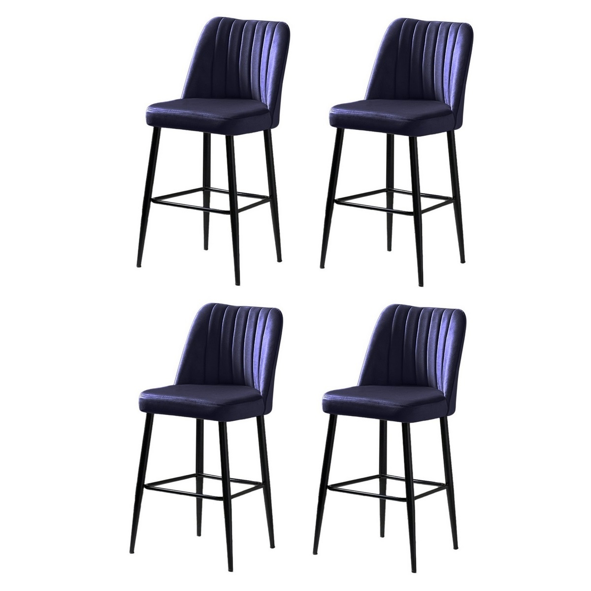 Vento Sax Blue and Black bárszék szett, 4 db, sötétkék, 4 db akciós termékkép 1