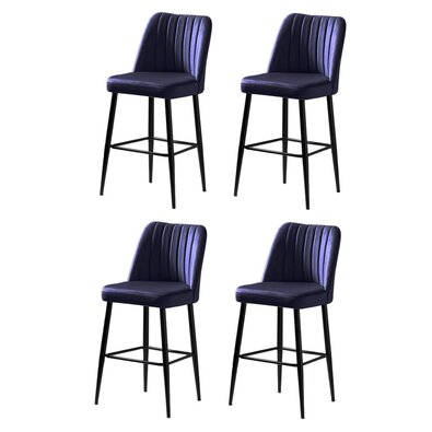 Set de scaune de bar Vento Sax Blue and Black, 4buc.