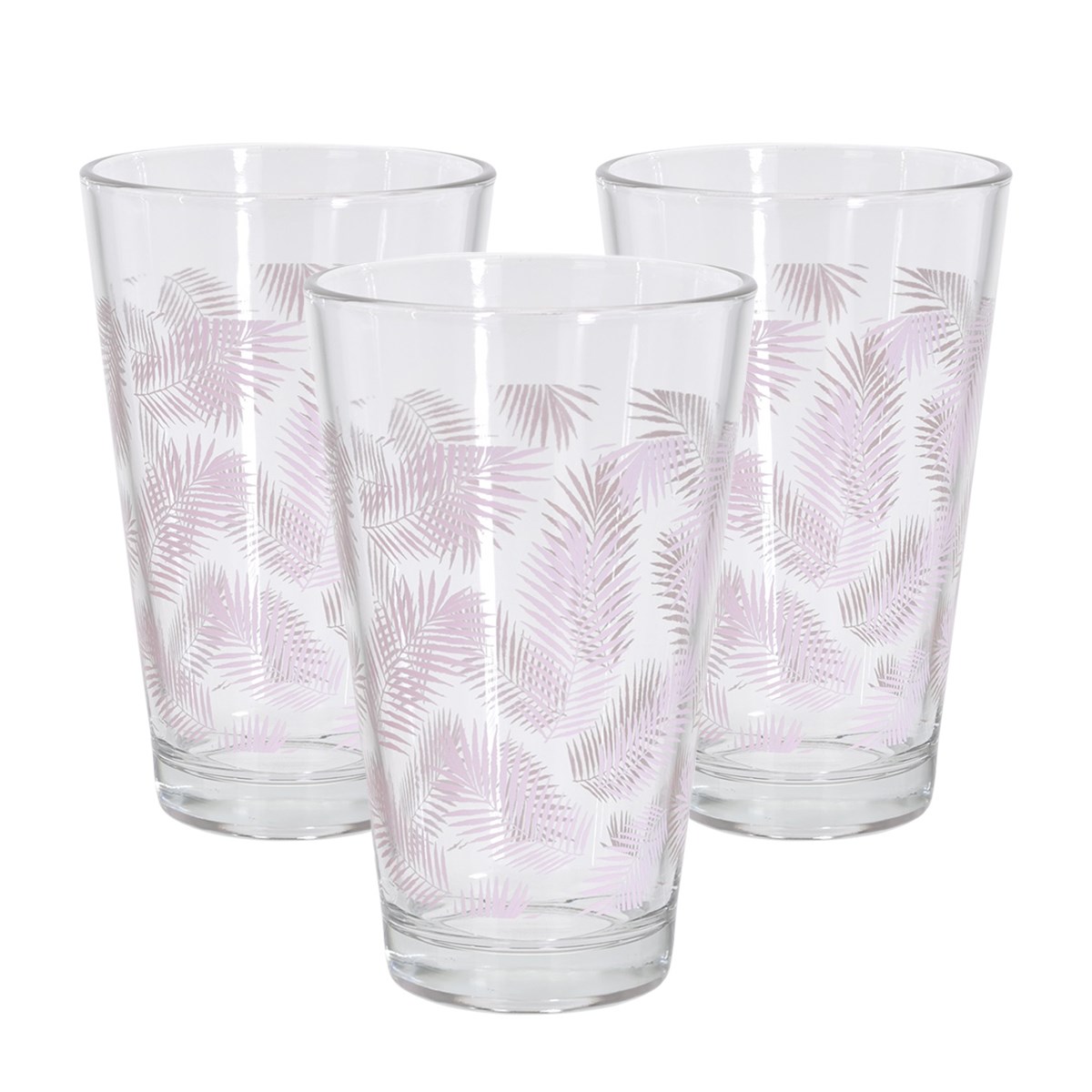 Sada pohárov Summer 300 ml, ružová, 3 ks