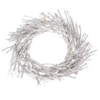 Coroniță decorativă din nuiele, diam. 40 cm, alb Coroniță decorativă din nuiele, diam. 40 cm, alb