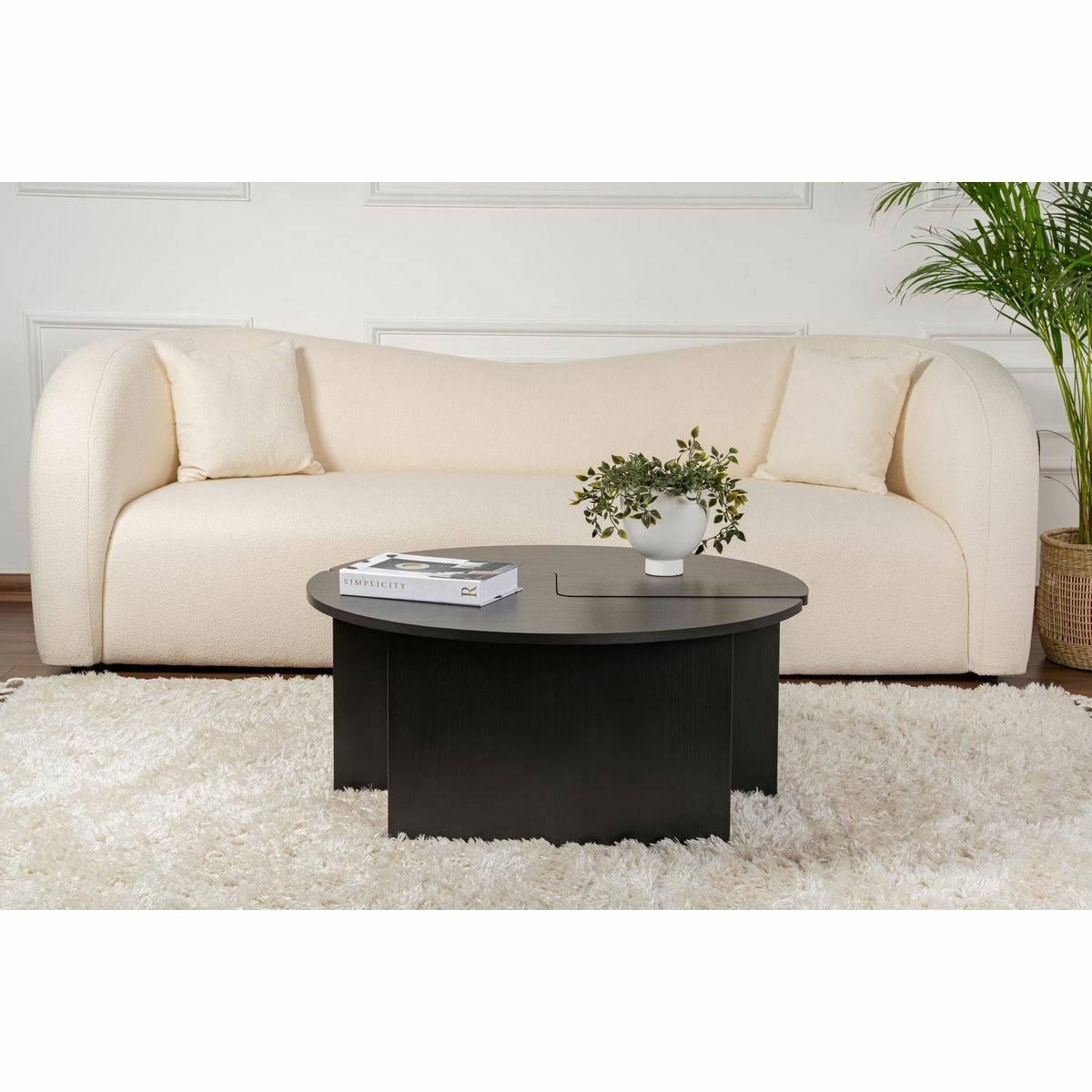 Konferenčný stolík Moira Wood Black