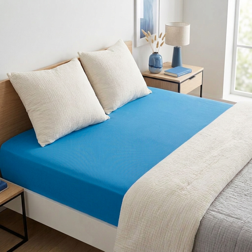 4Home jersey prestieradlo modrá, 140 x 200 cm