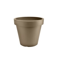 Gardenico Blumentopf Metro Twist 'n' Roll taupe, 39 x 35,5 cm