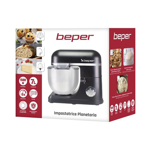Robot de bucătărie Beper P102SBA550, negru