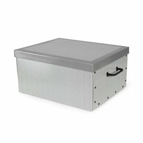 Cutie de depozitare pliabilă Compactor Boston, 50 x 40 x 25 cm, gri