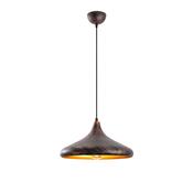 Lampa wisząca Barek - 11546, czarny/miedziany