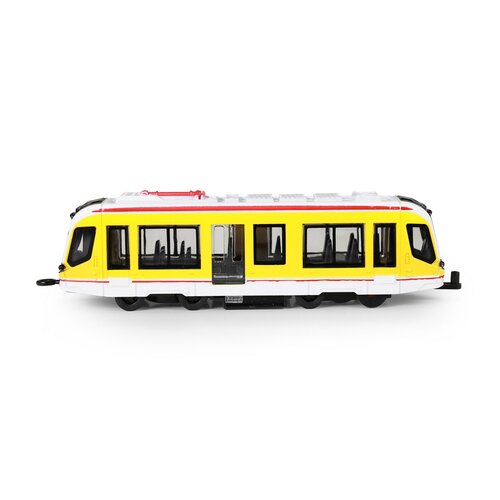 Tramvai din metal Rappa galben, 20 cm