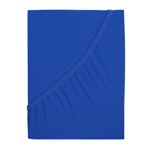 Ceașaf de pat jersey 4Home Ideal royal blue, 180 x 200 cm