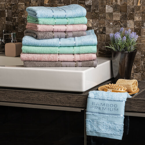 4Home Komplet Bamboo Premium ręczników mentol, 70 x 140 cm, 50 x 100 cm