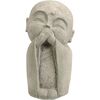 Dekoracja ogrodowa Buddha nie mówi, 14,5 x 27 x 13 cm, polyresin