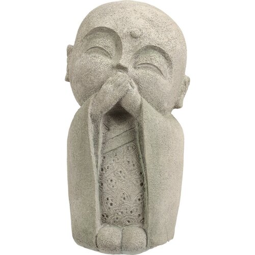 Decorațiune de grădină Buddha nu vorbește, 14,5 x27 x 13 cm, poliresină