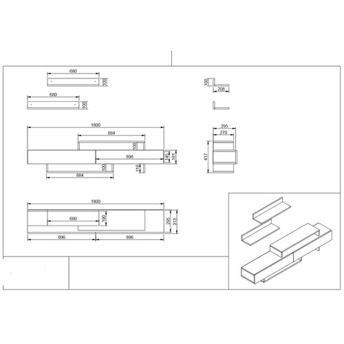 TV-Lowboard Nirvana Teak