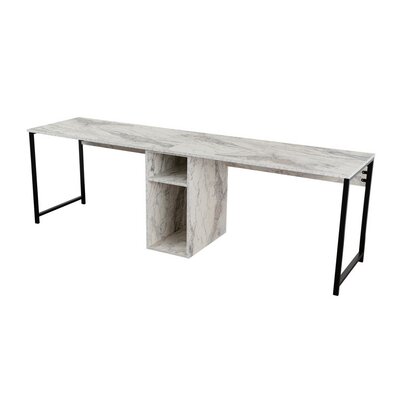 Biurko Twin Freesia Marble and Black
