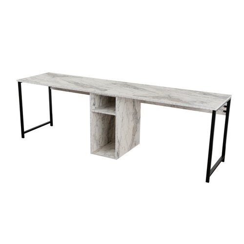 Biurko Twin Freesia Marble and Black