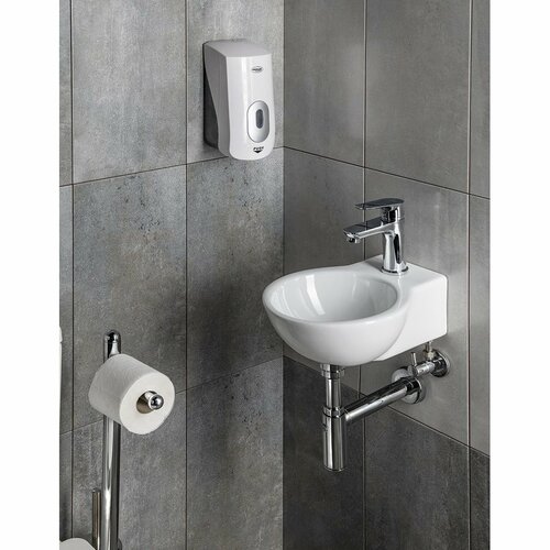 AQUALINE 1319-73 Emiko dozirnik za tekoče milo,stenski 1000 ml, bel