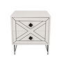 Stolik nocny Luna White