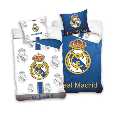 Bavlnené obliečky Real Madrid Blue and White, 140 x 200 cm, 70 x 90 cm