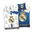 Lenjerie de pat Real Madrid Blue and White, din bumbac, 140 x 200 cm, 70 x 90 cm