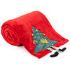 4Home Weihnachtsdecke Merry Christmas Tree, 150 x 200 cm