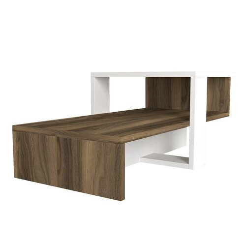 Konferenční stolek Chain White and Walnut