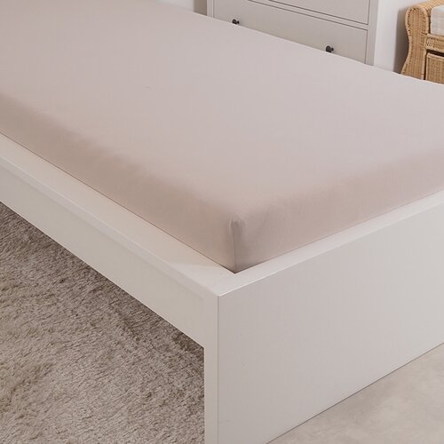 Cearșaf de pat 4Home Premium jersey cafea , 90 x200 cm