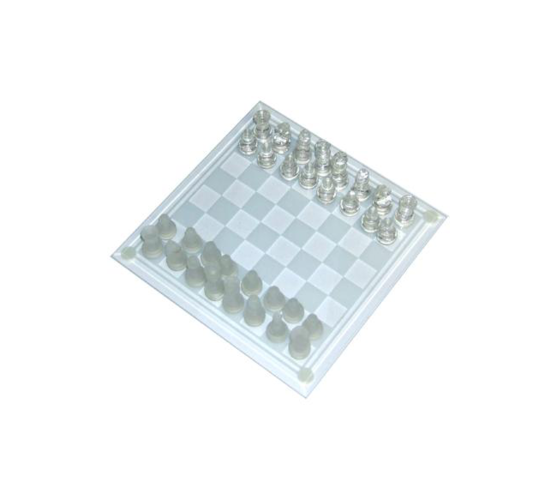 Sklenené šachy Chess, transparentná