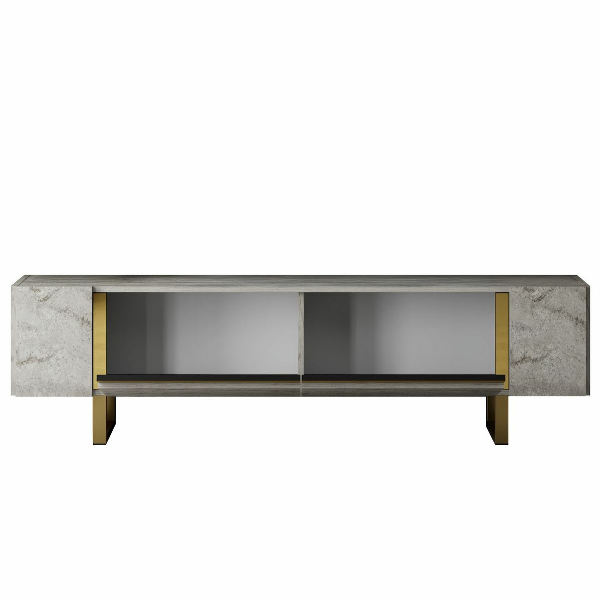 Televízny stolík Yildiz Travertine and Gold